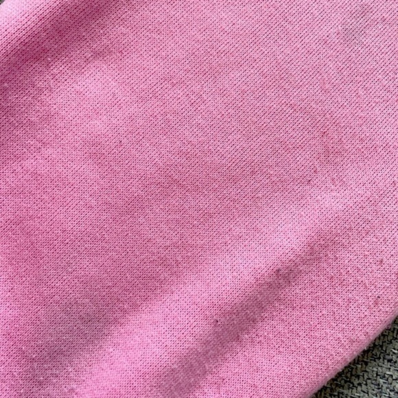 Youth (Girl) Size Medium (8) Pink Crop Top Hooded Sweatshirt with Ears - Picture 8 of 8